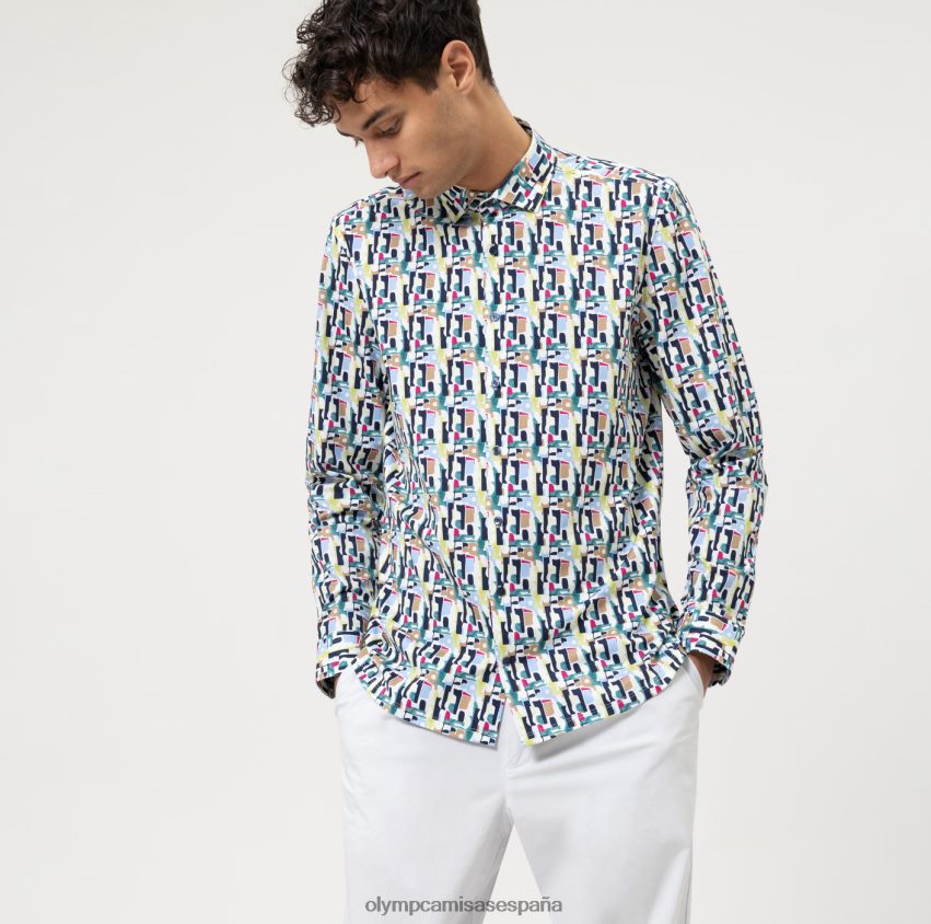 ropa OLYMP No. six 24/7 super slim, camisa business, kent moderno, lima 8N2F168