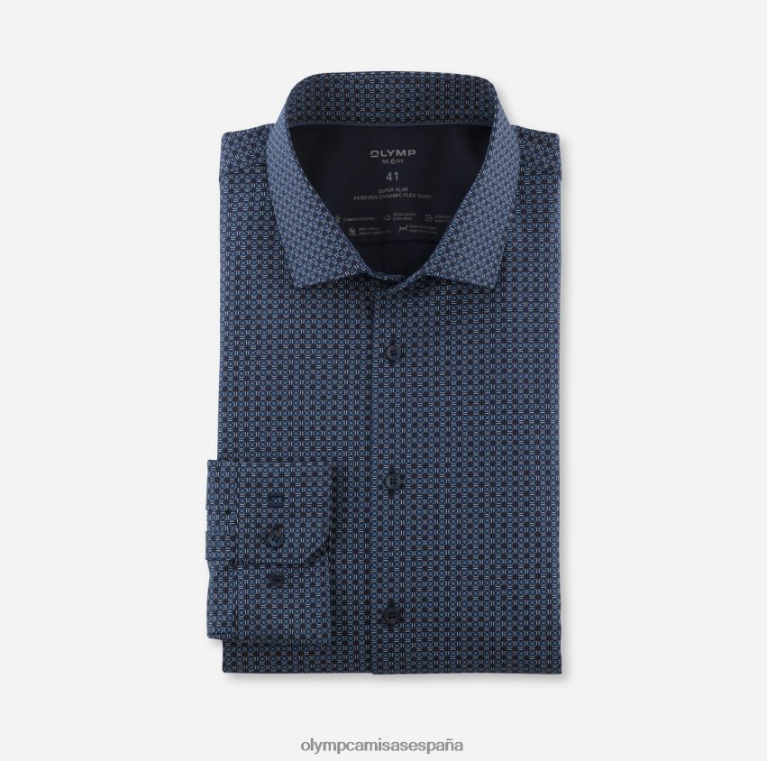 ropa OLYMP No. six 24/7 super slim, camisa business, kent moderno, marino 8N2F64