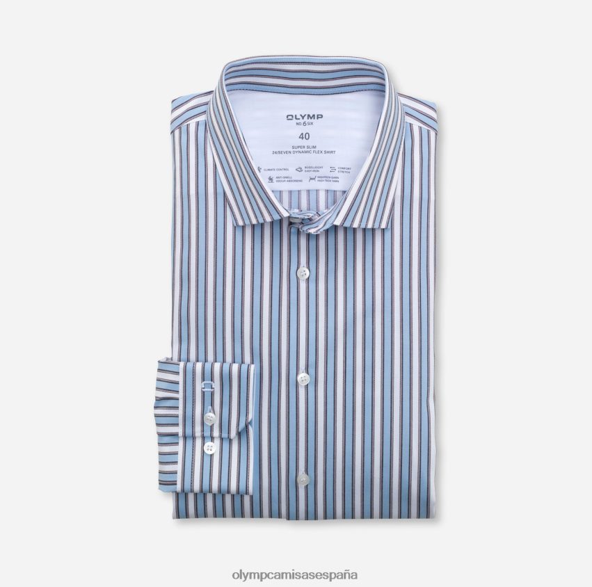 ropa OLYMP No. six 24/7 super slim, camisa business, kent moderno, marrón 8N2F197