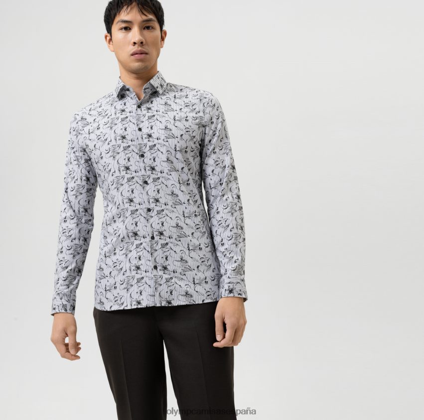 ropa OLYMP No. six 24/7 super slim, camisa business, kent moderno, negro 8N2F213