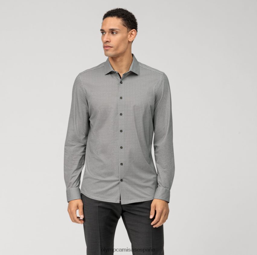ropa OLYMP No. six 24/7 super slim, camisa business, kent moderno, oliva 8N2F129