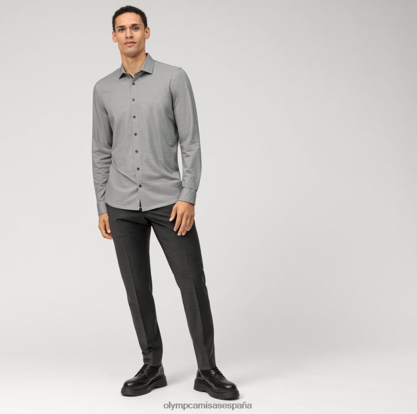 ropa OLYMP No. six 24/7 super slim, camisa business, kent moderno, oliva 8N2F129