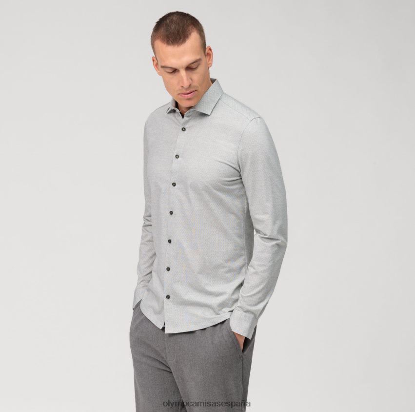 ropa OLYMP No. six 24/7 super slim, camisa business, kent moderno, oliva 8N2F71