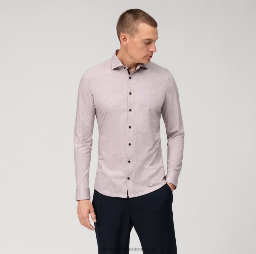 ropa OLYMP No. six 24/7 super slim, camisa business, kent moderno, rojo oscuro 8N2F62