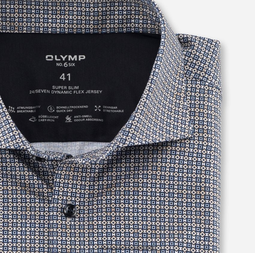 ropa OLYMP No. six 24/7 super slim, camisa business, kent, natural 8N2F155