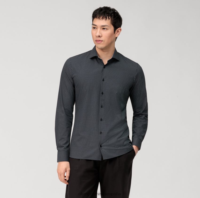 ropa OLYMP No. six 24/7 super slim, camisa business, kent, negro 8N2F124