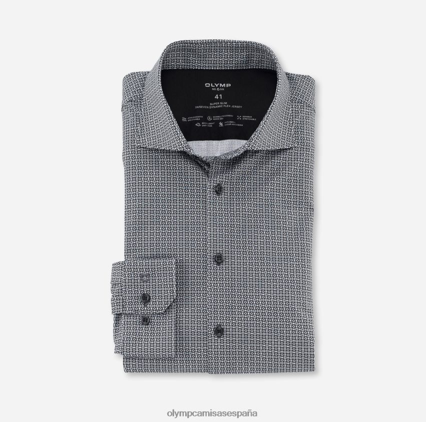 ropa OLYMP No. six 24/7 super slim, camisa business, kent, negro 8N2F14