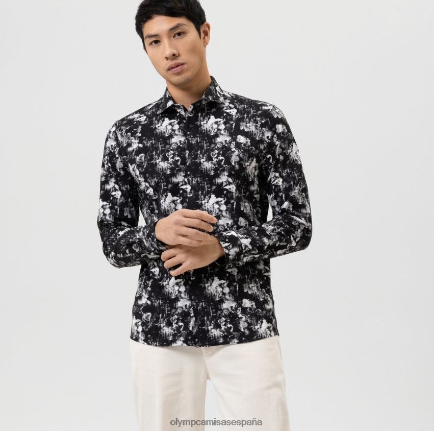 ropa OLYMP No. six 24/7 super slim, camisa business, kent, negro 8N2F171