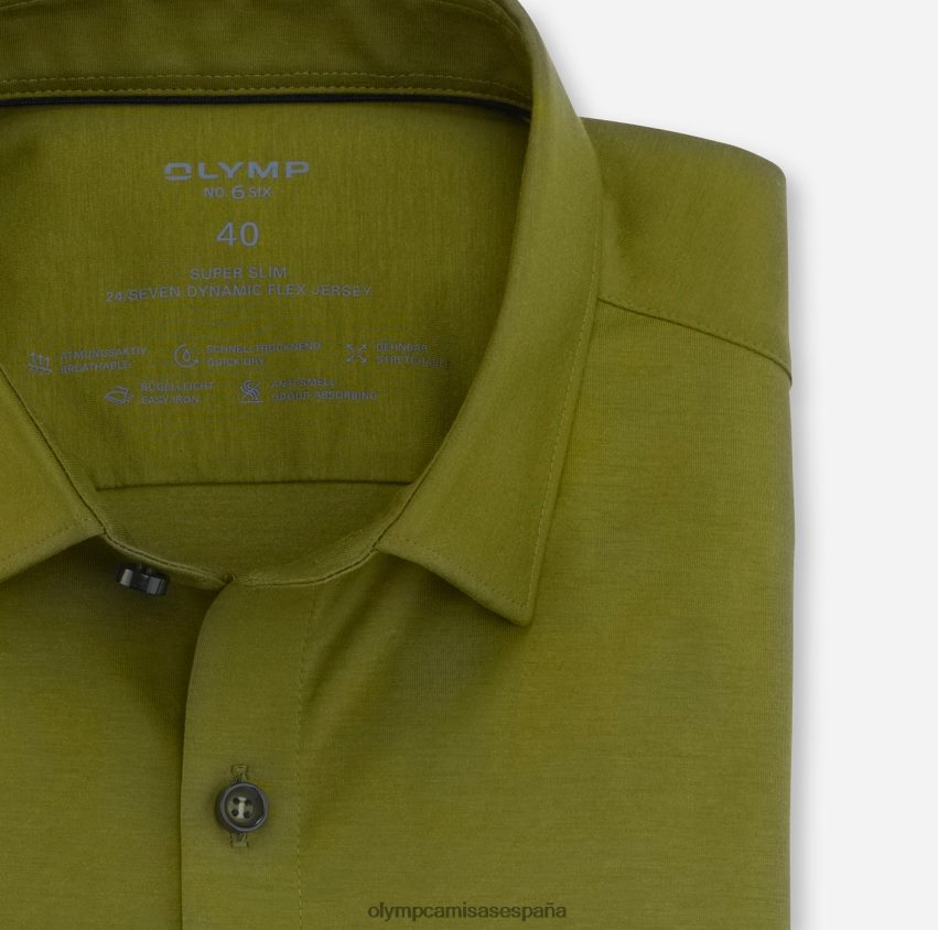ropa OLYMP No. six 24/7 super slim, camisa business, urban kent, caqui 8N2F144