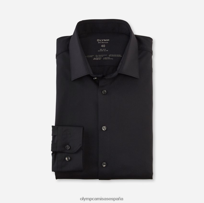 ropa OLYMP No. six 24/7 super slim, camisa business, urban kent, negro 8N2F40