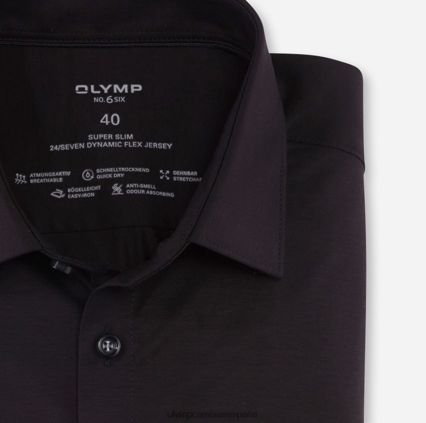 ropa OLYMP No. six 24/7 super slim, camisa business, urban kent, negro 8N2F92