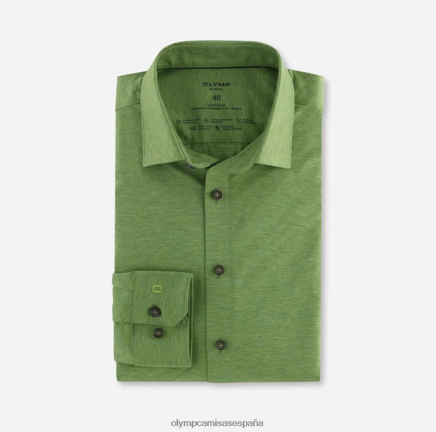 ropa OLYMP No. six 24/7 super slim, camisa business, urban kent, verde cristal 8N2F198