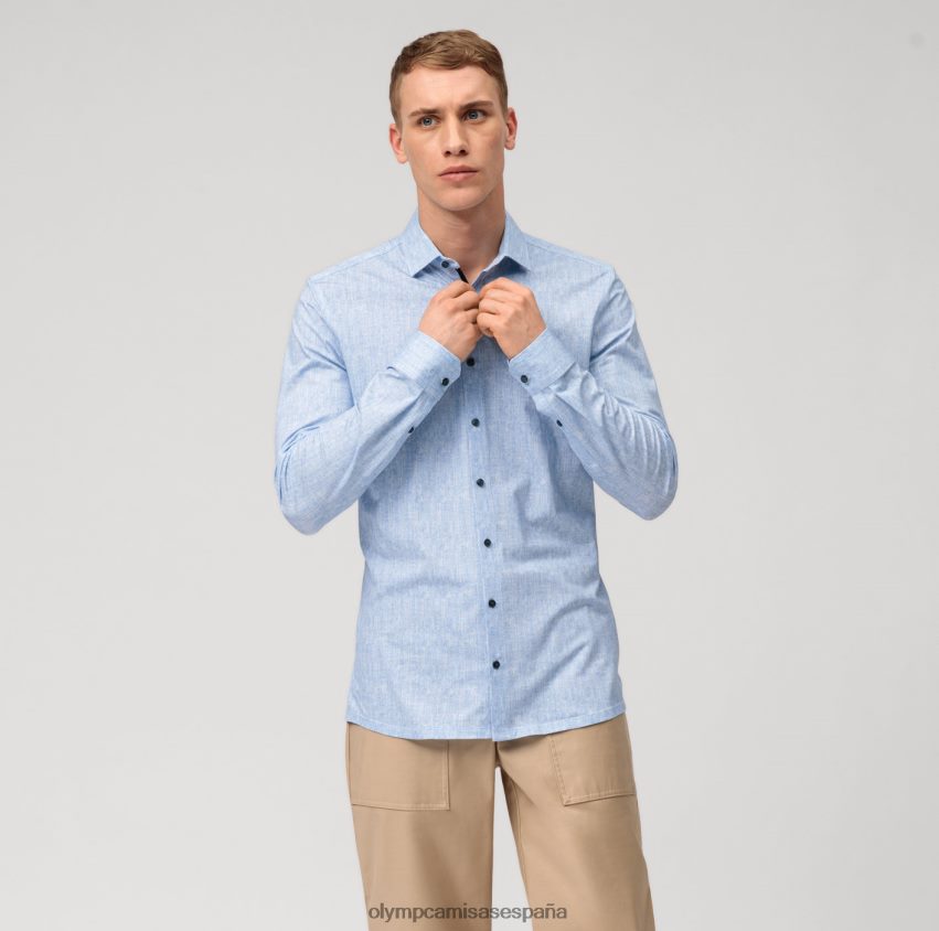 ropa OLYMP No. six 24/7 super slim, camisa de negocios, kent moderno, royal 8N2F161