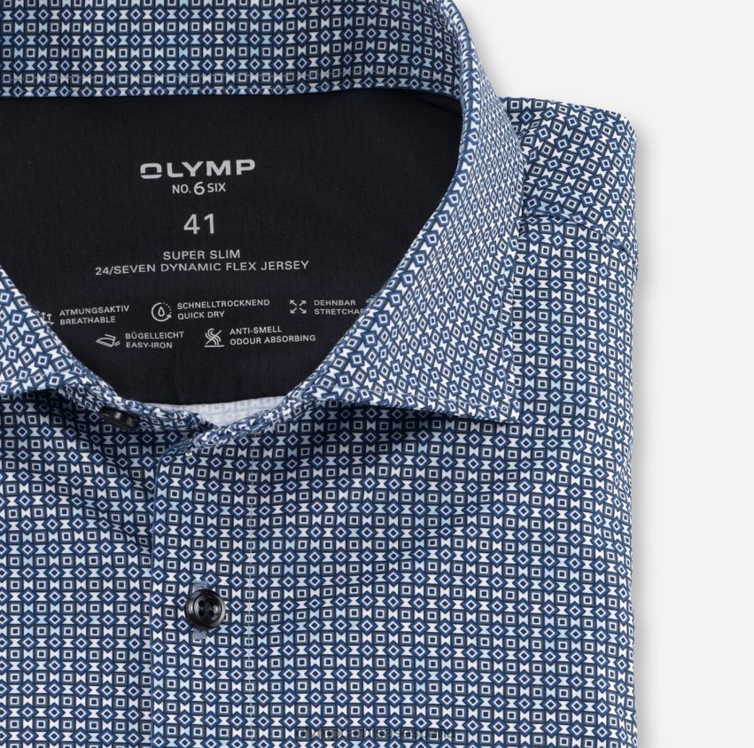 ropa OLYMP No. six 24/7 super slim, camisa de negocios, kent, royal 8N2F86