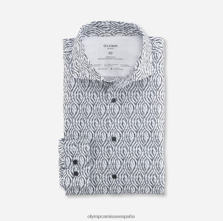ropa OLYMP No. six 24/seven super slim, camisa business, kent, gris plateado 8N2F240