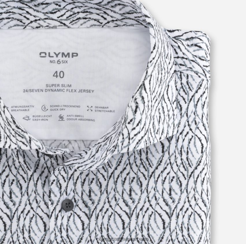 ropa OLYMP No. six 24/seven super slim, camisa business, kent, gris plateado 8N2F240