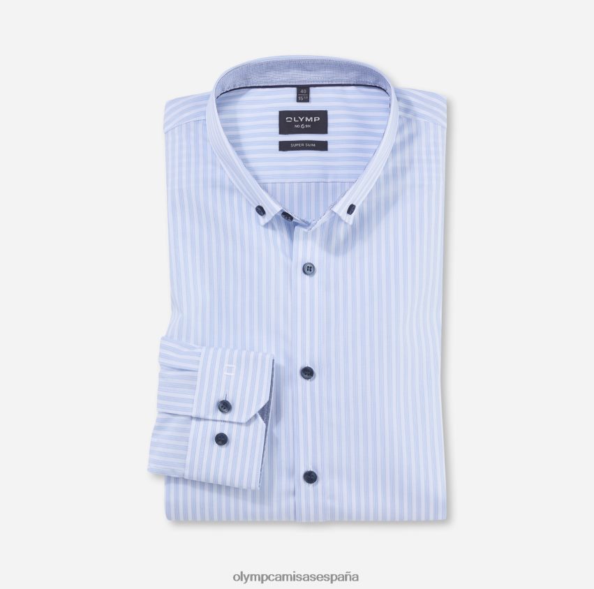 ropa OLYMP No. six super slim, camisa business con botones, azul 8N2F143