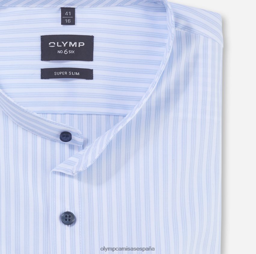 ropa OLYMP No. six super slim, camisa business, cuello alto, azul 8N2F162