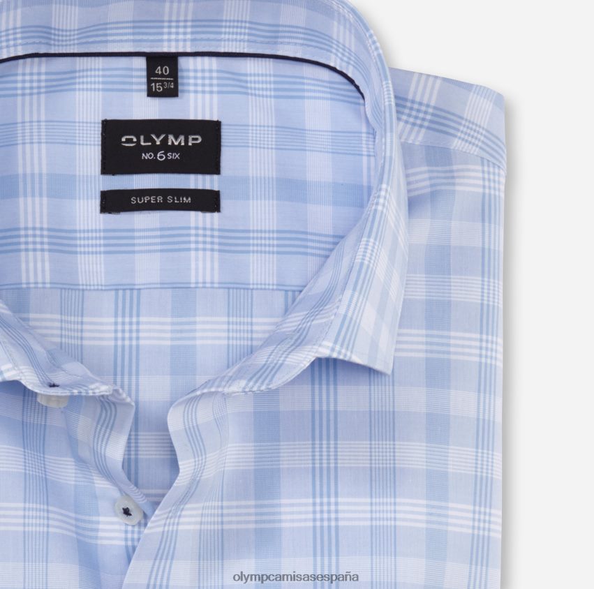 ropa OLYMP No. six super slim, camisa business, kent moderno, azul 8N2F101