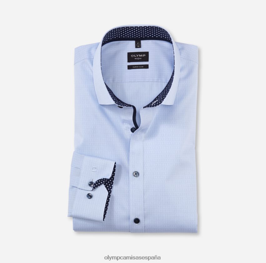 ropa OLYMP No. six super slim, camisa business, kent moderno, azul 8N2F112