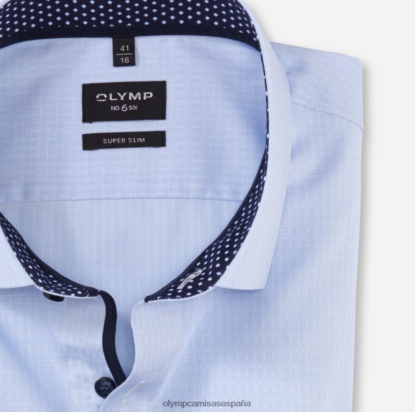 ropa OLYMP No. six super slim, camisa business, kent moderno, azul 8N2F112