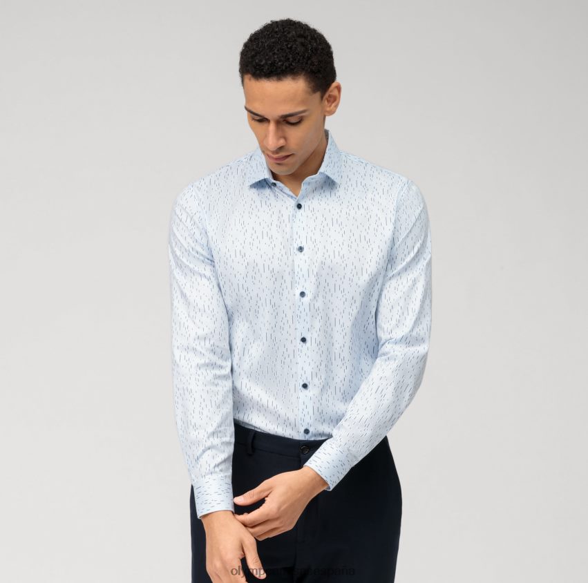 ropa OLYMP No. six super slim, camisa business, kent moderno, azul 8N2F114