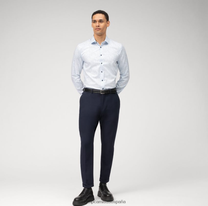 ropa OLYMP No. six super slim, camisa business, kent moderno, azul 8N2F114