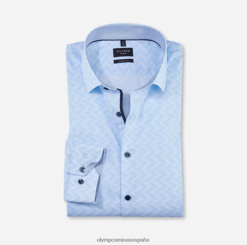 ropa OLYMP No. six super slim, camisa business, kent moderno, azul 8N2F156