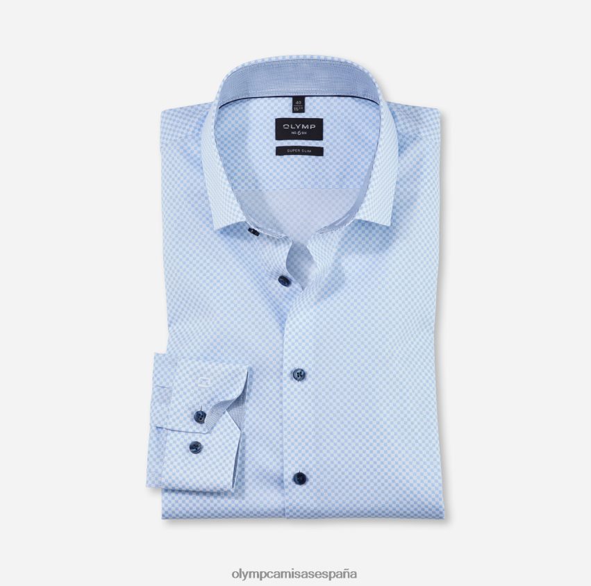 ropa OLYMP No. six super slim, camisa business, kent moderno, azul 8N2F202