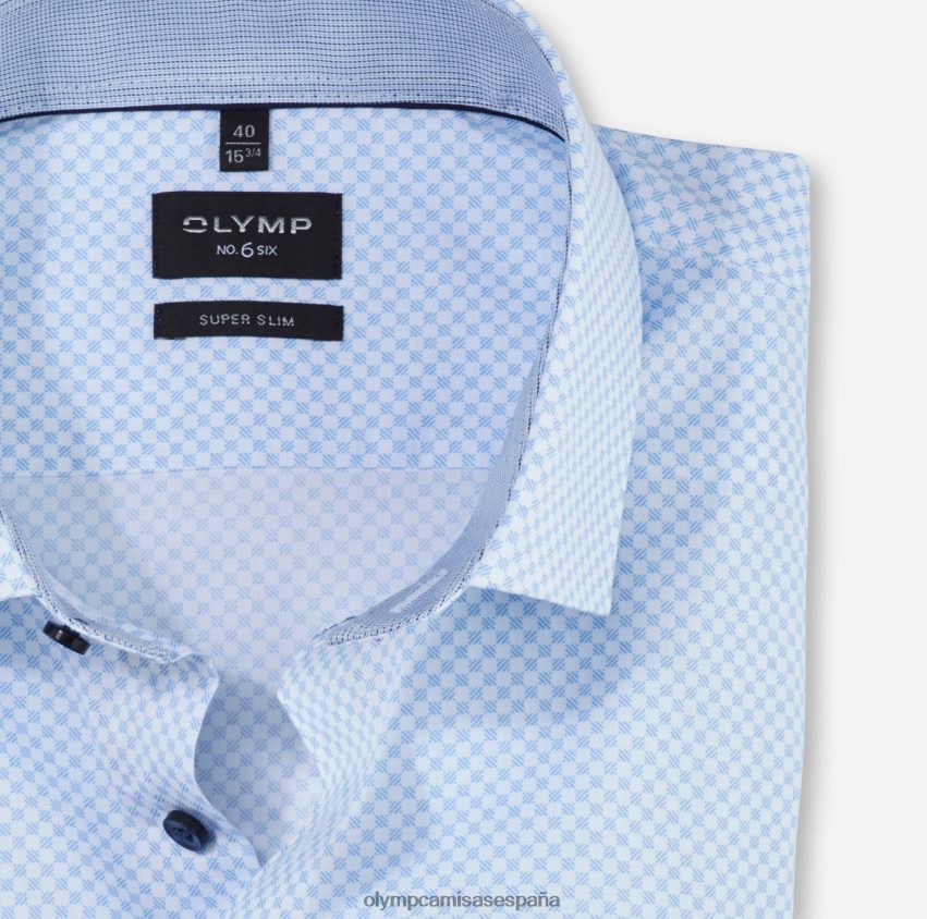 ropa OLYMP No. six super slim, camisa business, kent moderno, azul 8N2F202