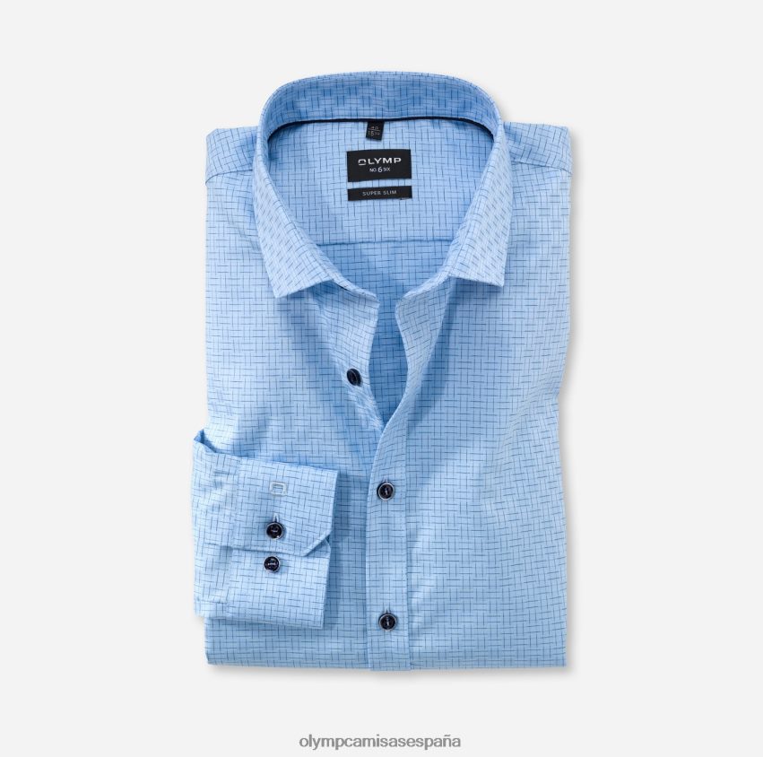 ropa OLYMP No. six super slim, camisa business, kent moderno, azul 8N2F243
