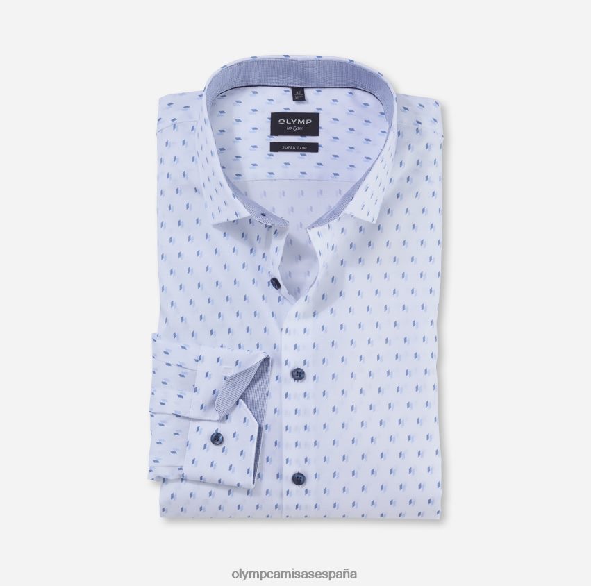 ropa OLYMP No. six super slim, camisa business, kent moderno, azul 8N2F8