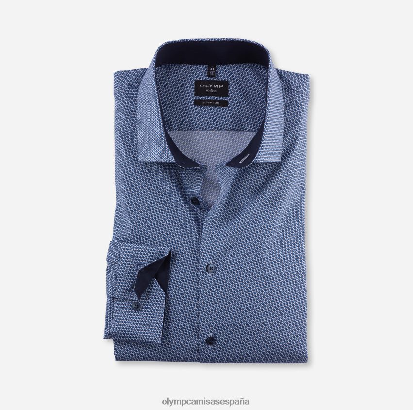 ropa OLYMP No. six super slim, camisa business, kent moderno, azul 8N2F94