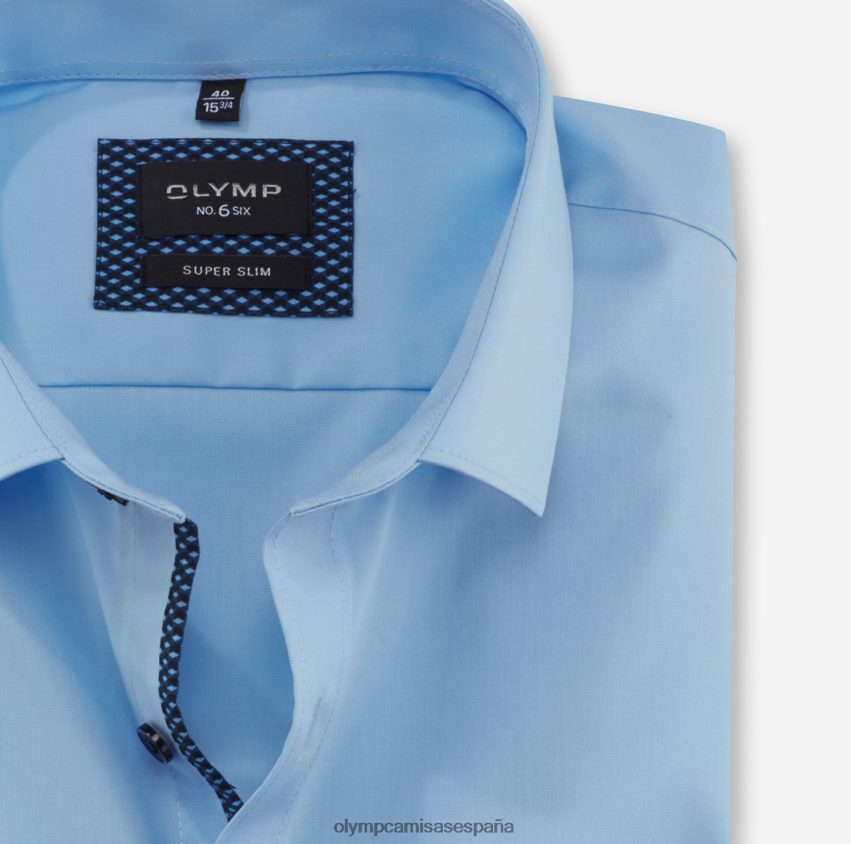 ropa OLYMP No. six super slim, camisa business, kent moderno, azul claro 8N2F283