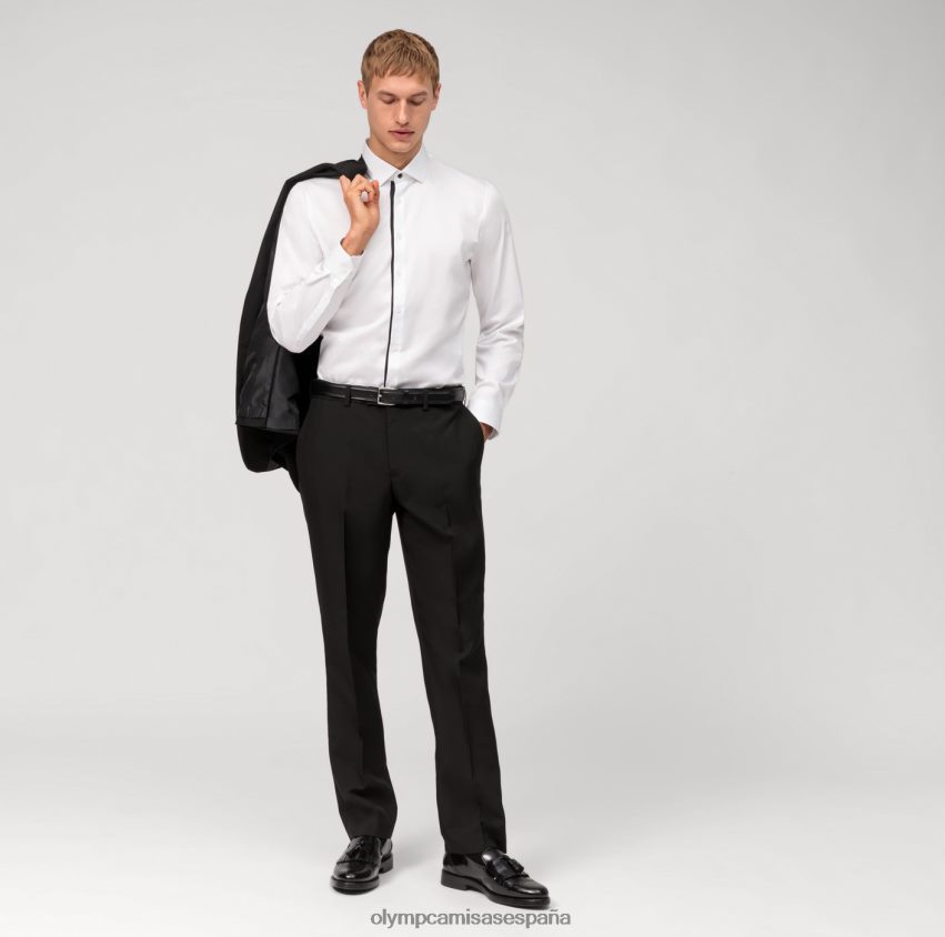 ropa OLYMP No. six super slim, camisa business, kent moderno, blanco 8N2F186