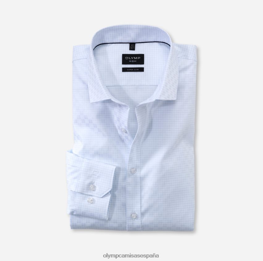 ropa OLYMP No. six super slim, camisa business, kent moderno, blanco 8N2F239