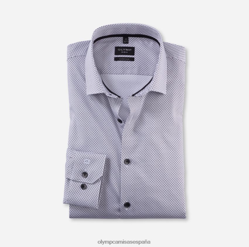 ropa OLYMP No. six super slim, camisa business, kent moderno, blanco 8N2F93