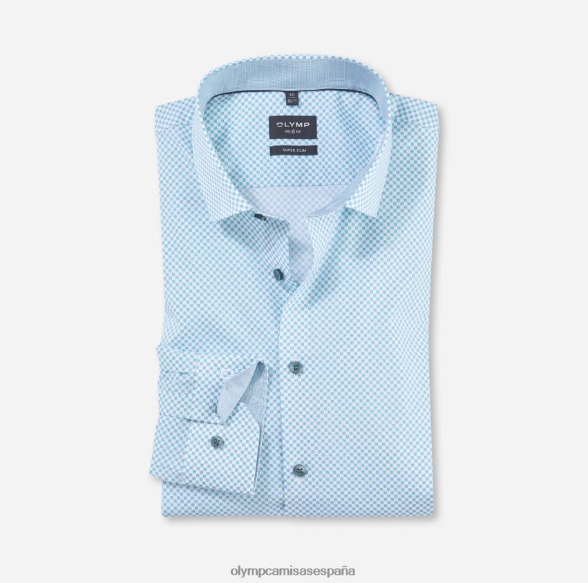 ropa OLYMP No. six super slim, camisa business, kent moderno, esmeralda 8N2F215