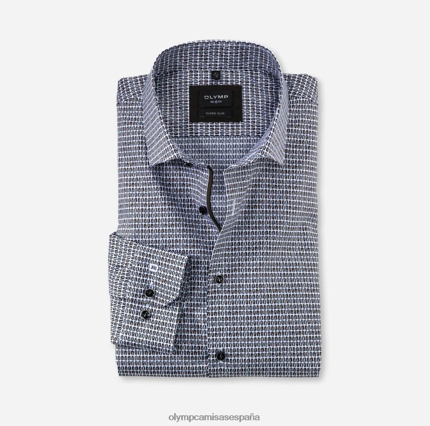 ropa OLYMP No. six super slim, camisa business, kent moderno, marrón 8N2F218