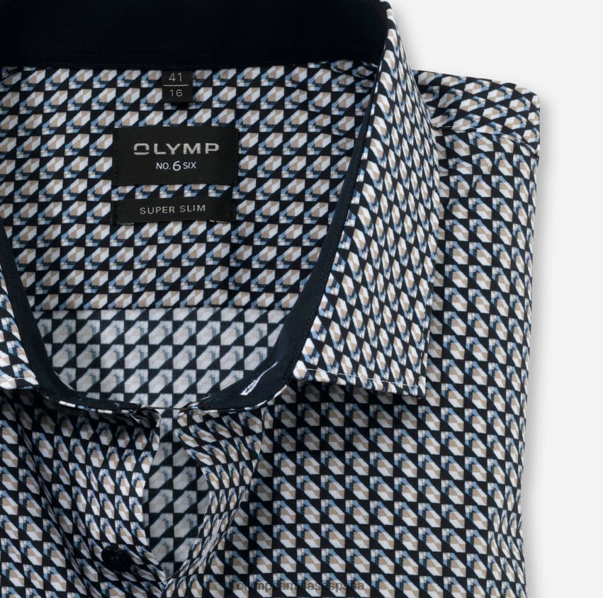 ropa OLYMP No. six super slim, camisa business, kent moderno, natural 8N2F147