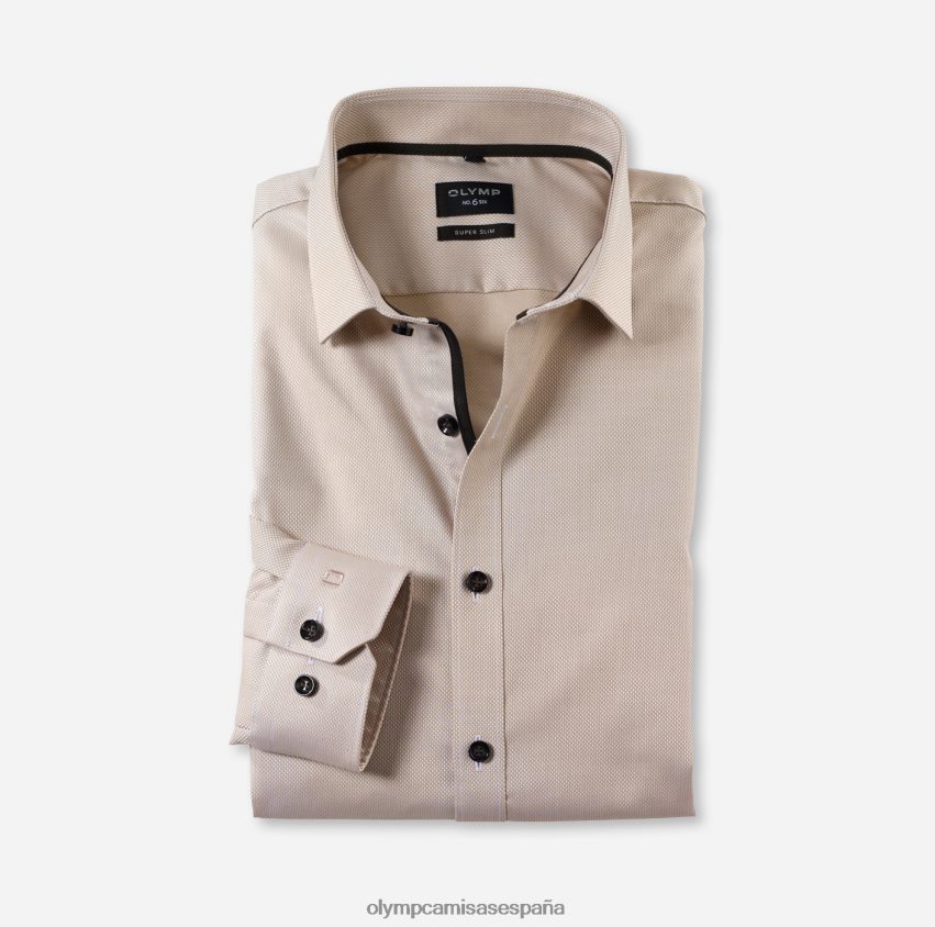 ropa OLYMP No. six super slim, camisa business, kent moderno, natural 8N2F236