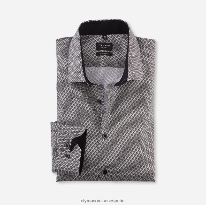 ropa OLYMP No. six super slim, camisa business, kent moderno, oliva 8N2F108