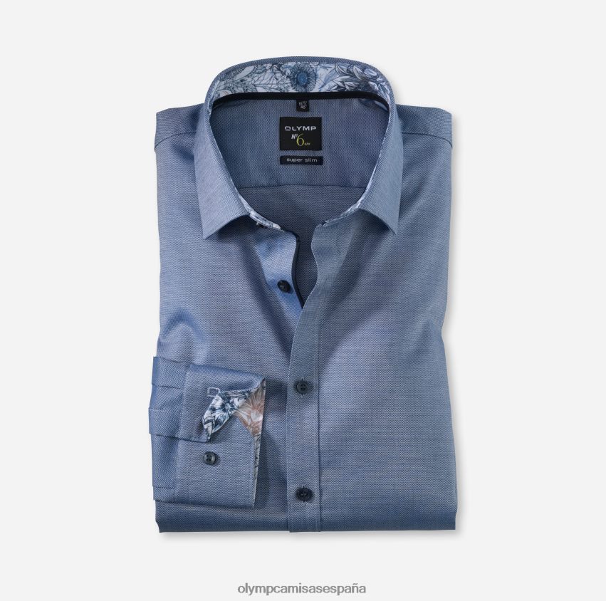 ropa OLYMP No. six super slim, camisa business, manga larga extra larga, urban kent, marine 8N2F341