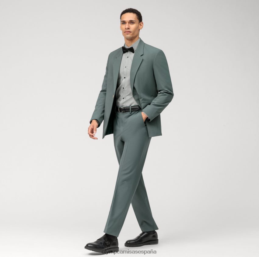 ropa OLYMP No. six super slim, camisa business, manga larga extralarga, kent moderno, oliva 8N2F291