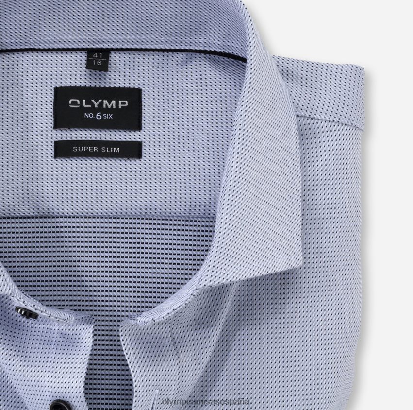 ropa OLYMP No. six super slim, camisa business, royal kent, gris plata 8N2F255