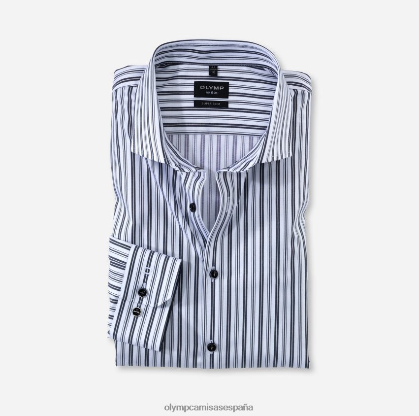 ropa OLYMP No. six super slim, camisa business, royal kent, negro 8N2F196