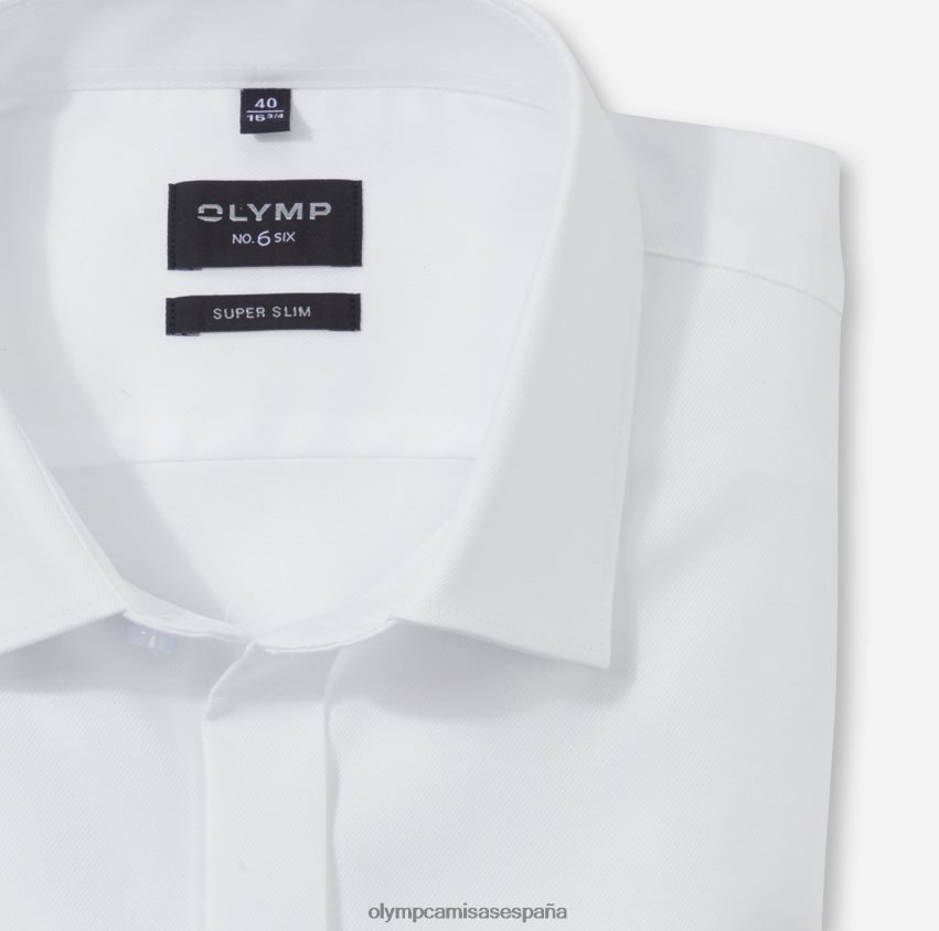 ropa OLYMP No. six super slim, camisa business, urban kent, blanco 8N2F145