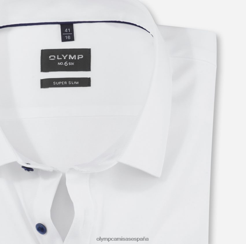 ropa OLYMP No. six super slim, camisa business, urban kent, blanco 8N2F207