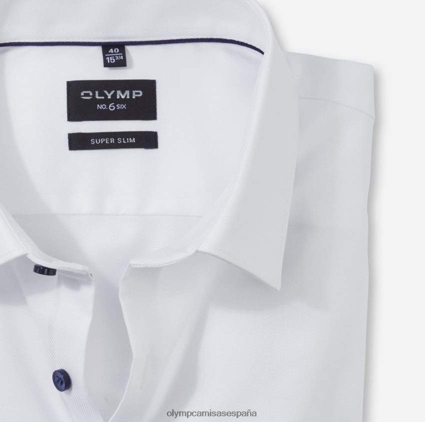 ropa OLYMP No. six super slim, camisa business, urban kent, blanco 8N2F262