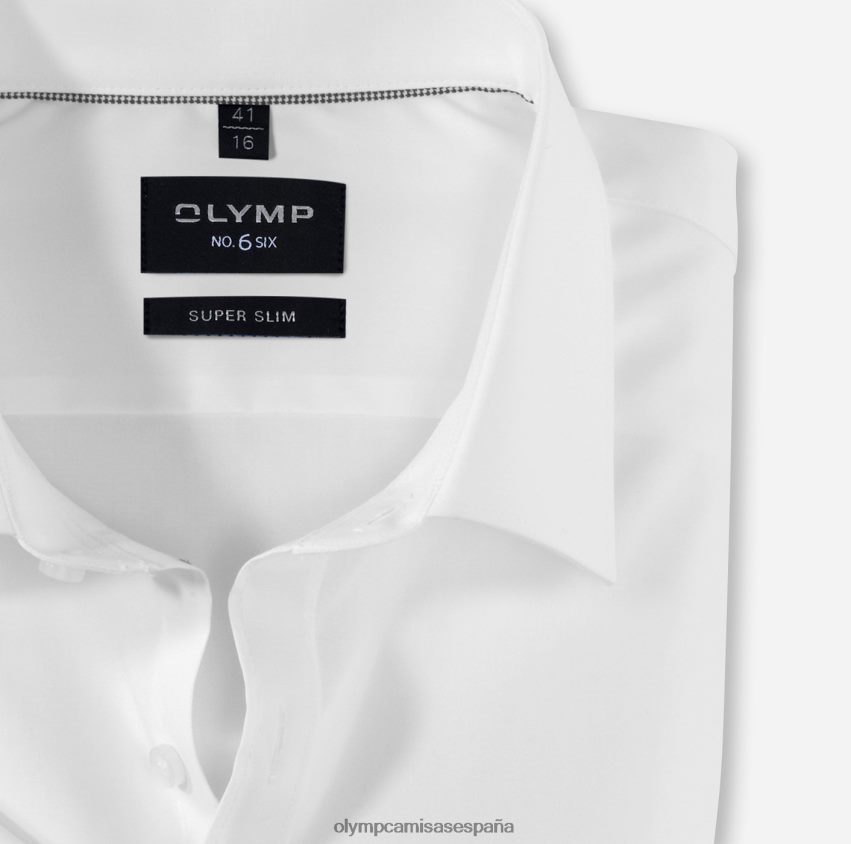 ropa OLYMP No. six super slim, camisa business, urban kent, blanco 8N2F277